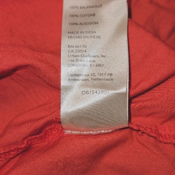 Pilcro anthropologie xs red button up shirt extra long - Picture 6 of 6